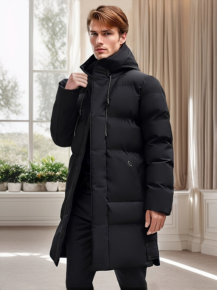 Drune |  Baumwoll Kapuzen Winterjacke Für Herren - Perfekt für Outdoor-Aktivitäten