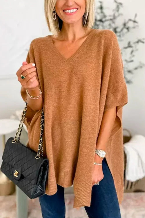 Drune | Vielseitiger Pullover im Poncho-Stil