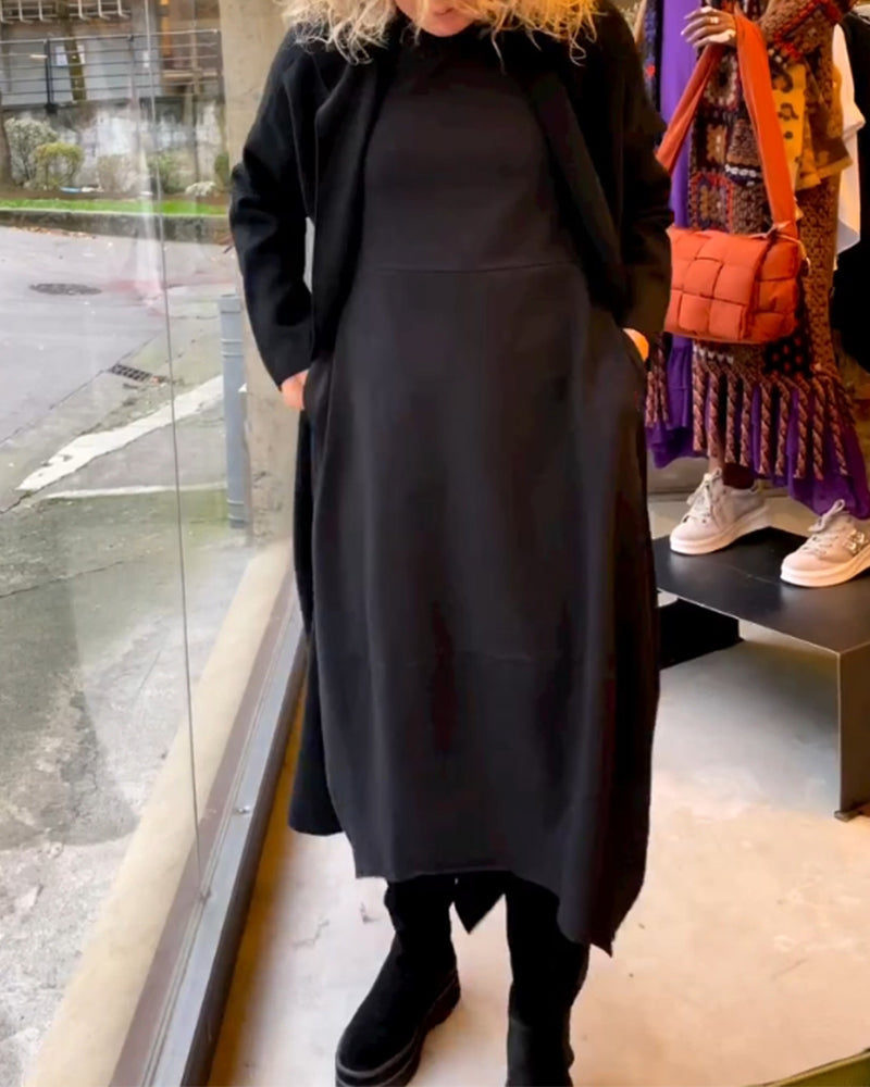 Drune | Einfarbiges Kleid