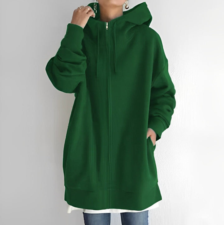 Drune | Fleece-Hoodie mit Reißverschluss