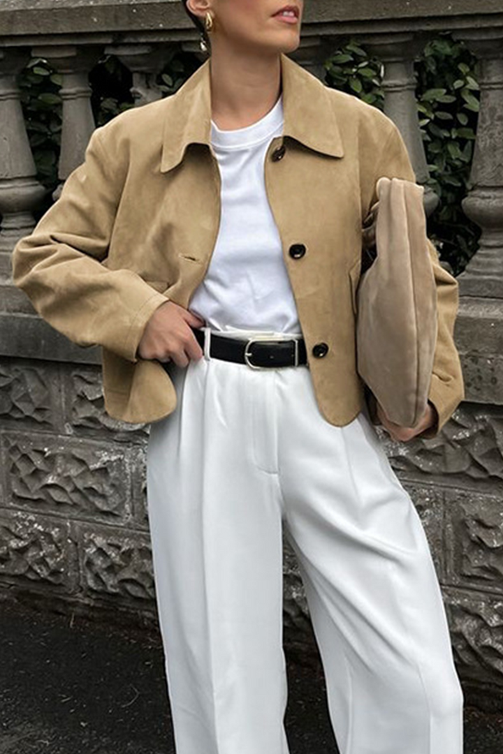 Drune | Casual jacket with button-through shirt collar