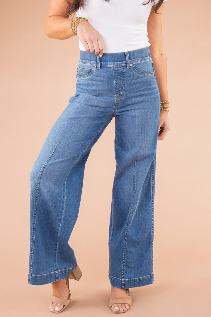Drune |  Jeans - Klassiker - Blau Denim, Vielseitigs Design - Alltagstauglich für Damen