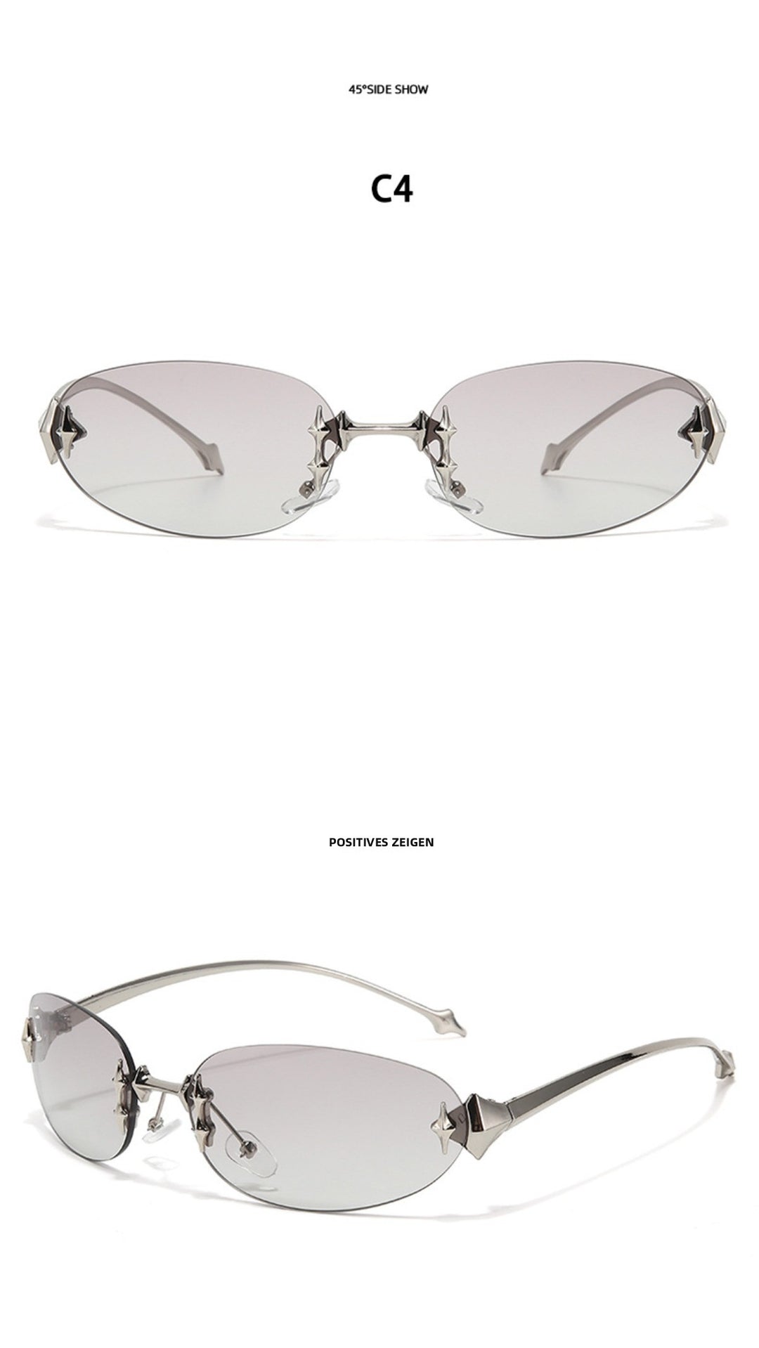 Drune | Star Rahmenlose Futuristische Sonnenbrille