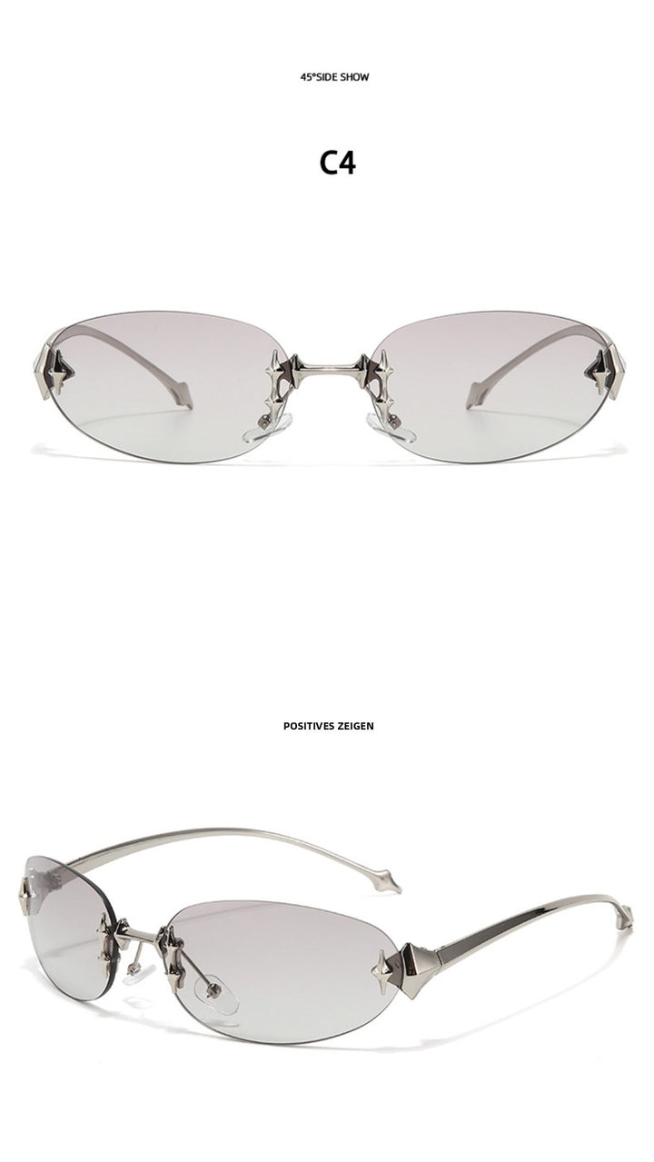 Drune | Star Rahmenlose Futuristische Sonnenbrille