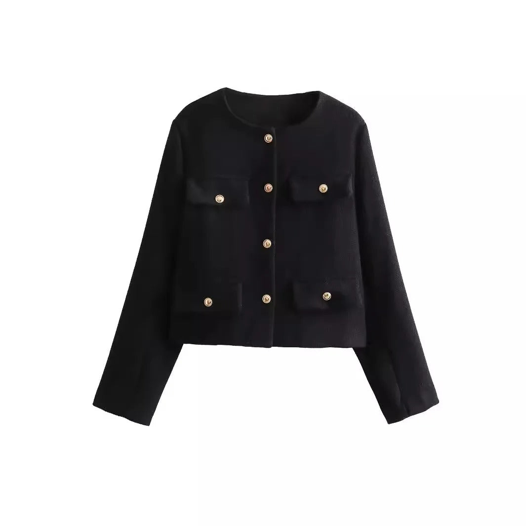 Drune | Schicke und elegante Blazerjacke mit Knopfverschluss für Damen