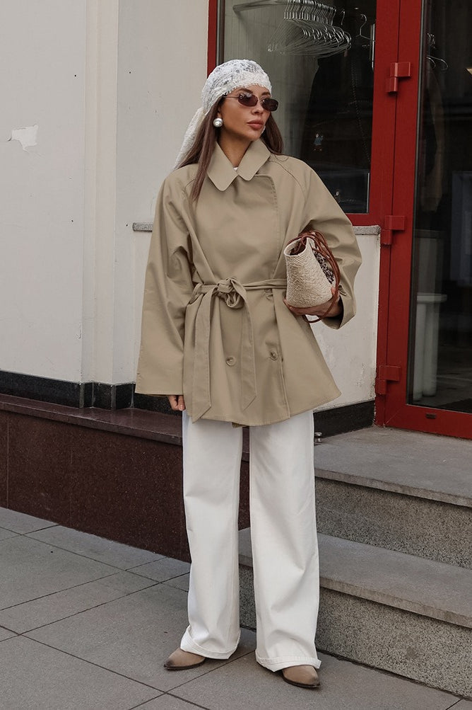 Drune | Stil Khaki Trenchjacke