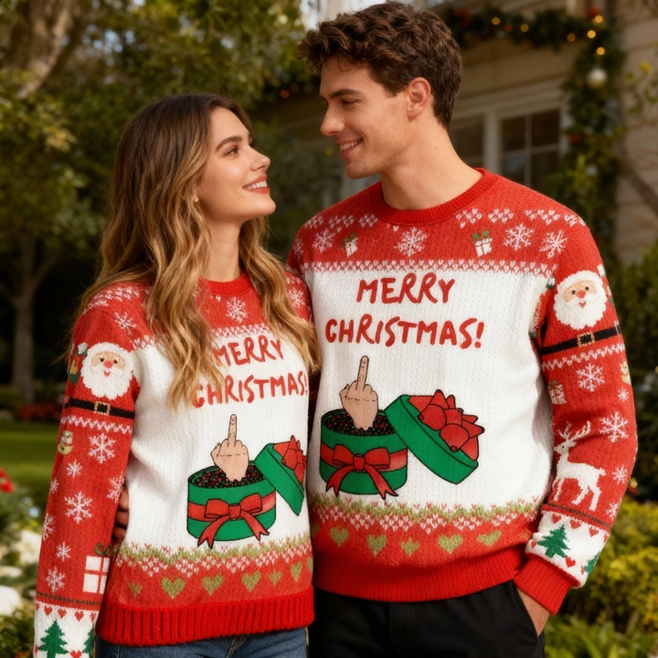 Drune | Weihnachtsgeschenk Muster Hässlicher Pullover - Unisex Weihnachtsfeier Essential