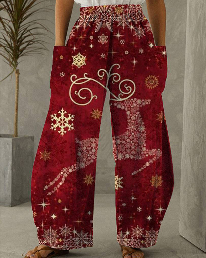 Drune | Weihnachtsdruck Freizeit Hose