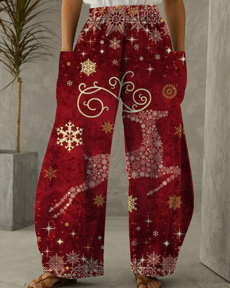 Drune | Weihnachtsdruck Freizeit Hose