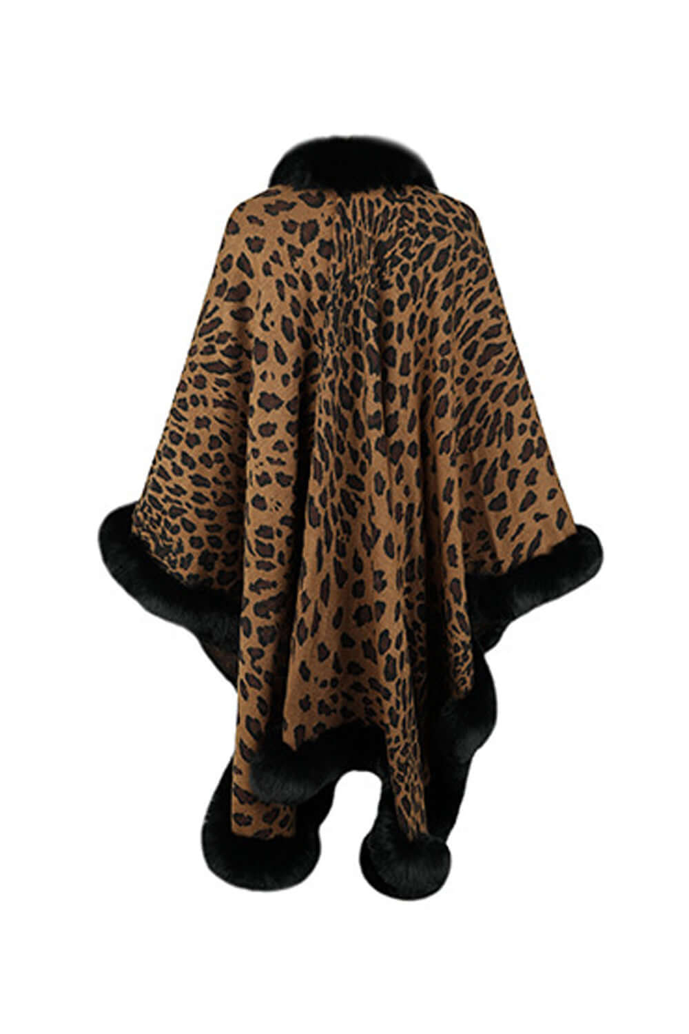 Drune | Leopardenmuster Offenes Poncho