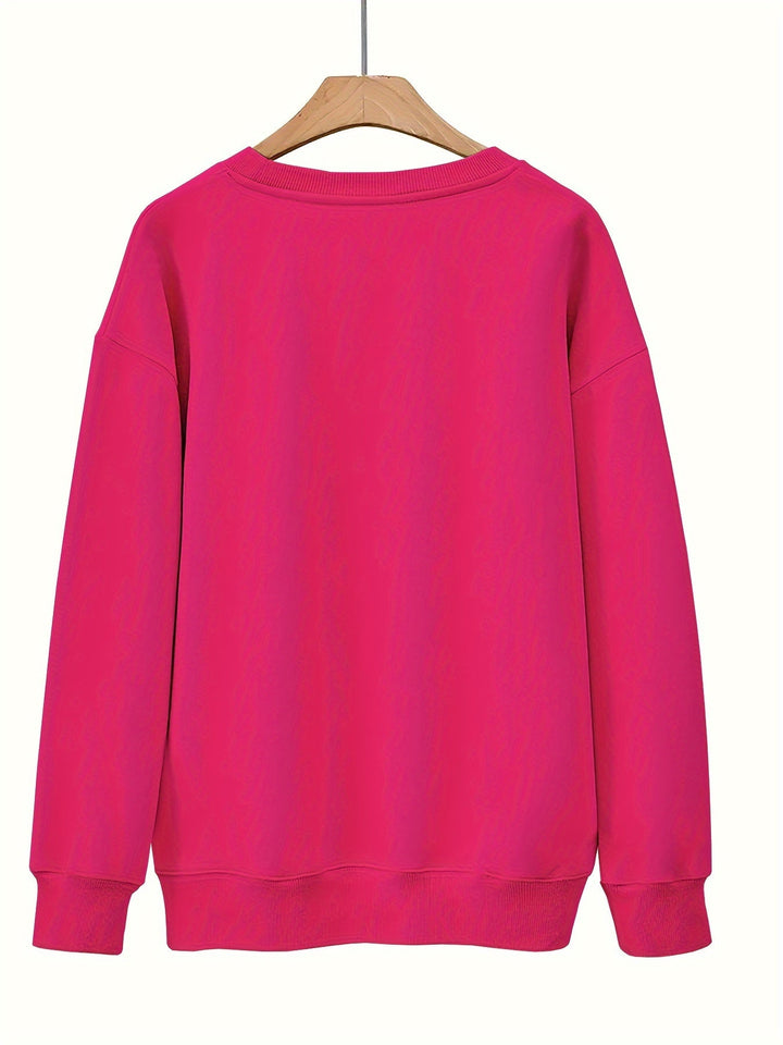 Drune | Sweatshirt mit Künstlerischem Gesicht Baumwolle Trendy und Bequem