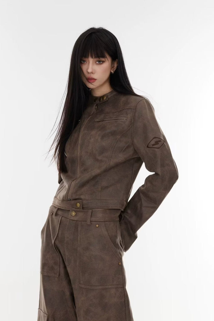 Drune | Batik Stehkragenjacke