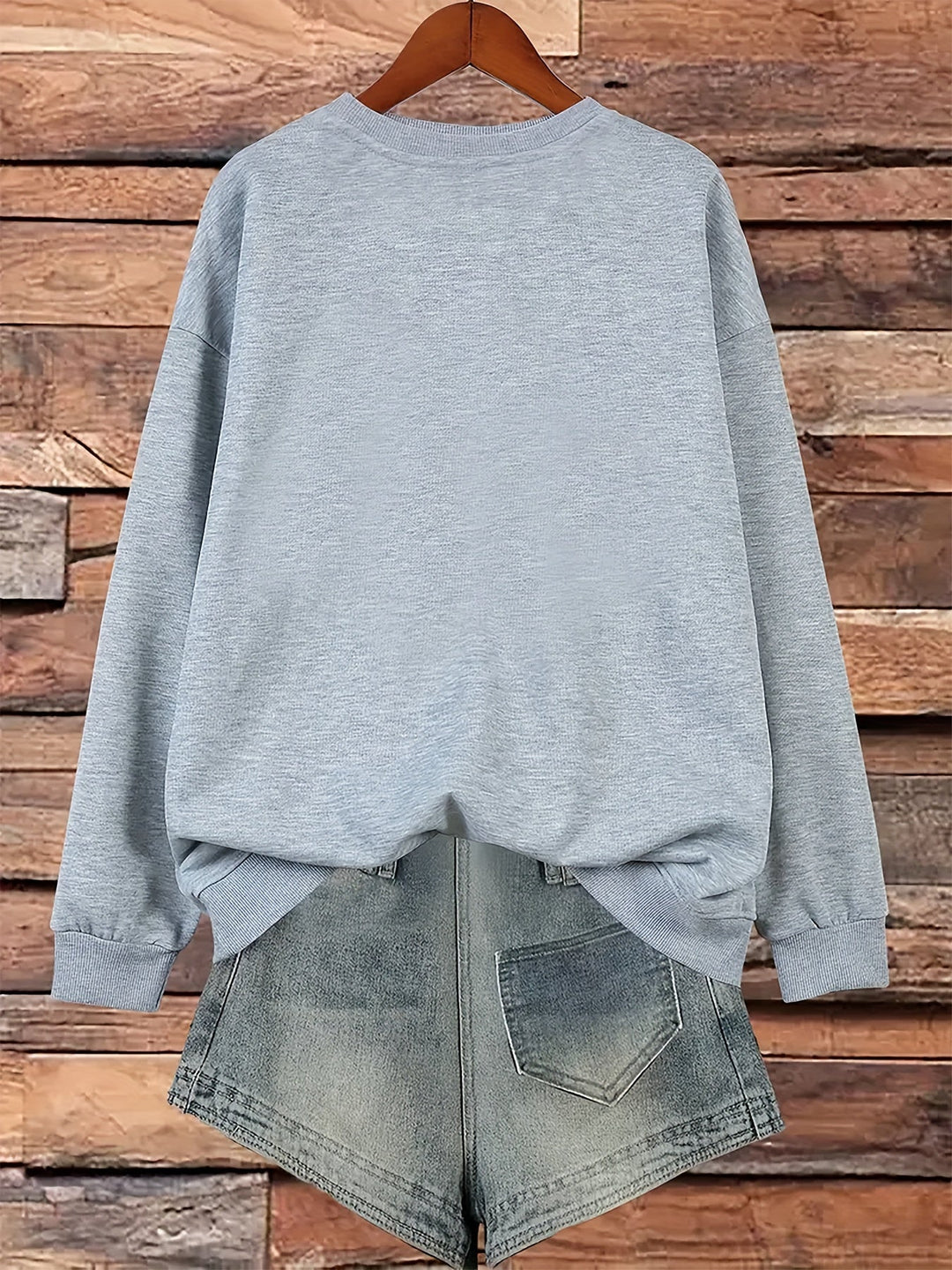 Drune | Sweatshirt mit Künstlerischem Gesicht Baumwolle Trendy und Bequem