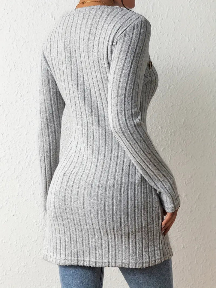 Drune | Stilvoll Gerippter Pullover für Frauen