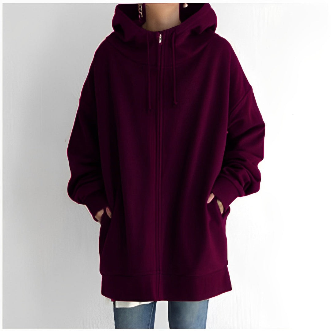 Drune | Fleece-Hoodie mit Reißverschluss