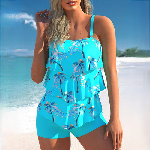 Drune - Stilvoller blauer Tankini