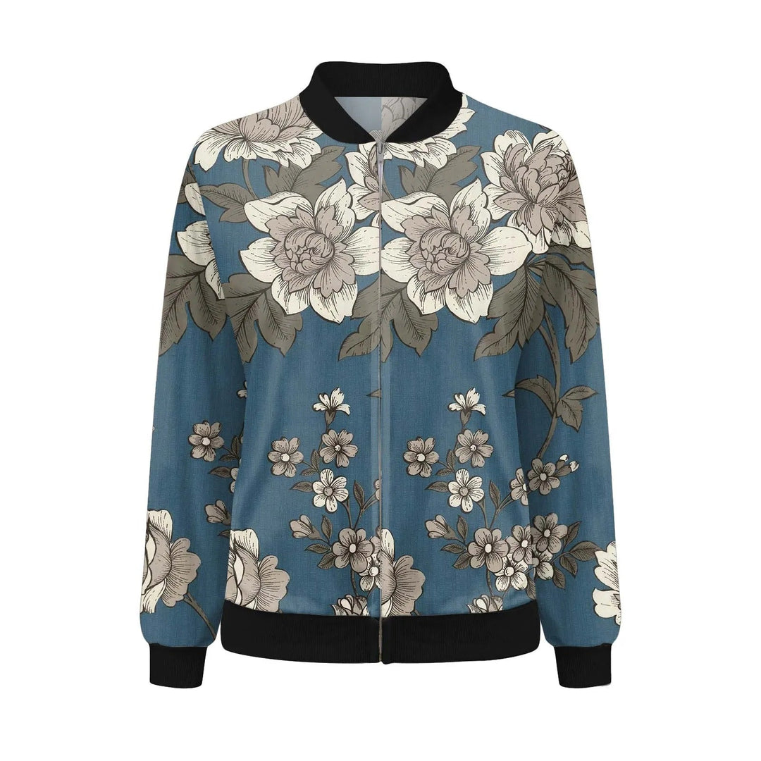Drune | Damen Sommerjacke mit Feinem Blumenmuster