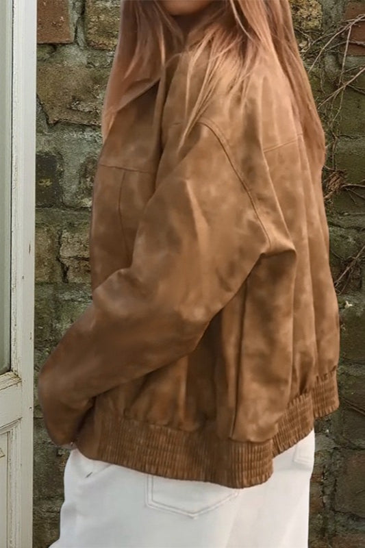Drune | Druck Stehkragenjacke
