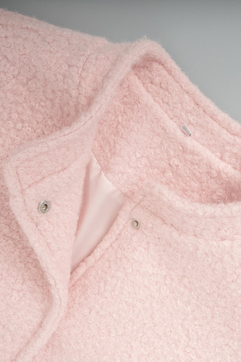 Drune | Pink Faux Fur Kurze Jacke