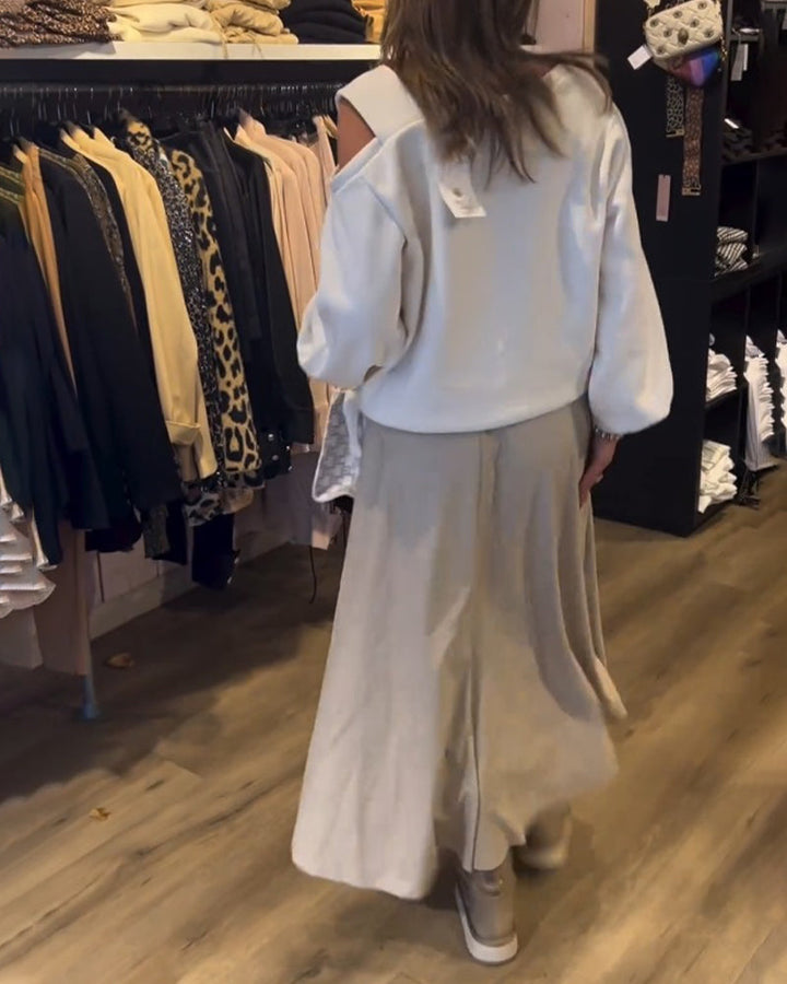 Drune | Sweatshirt mit Kalter Schulter