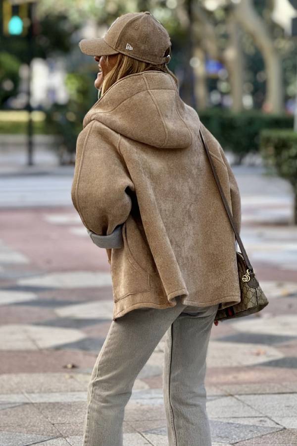 Drune | Neopren Braun Gummi Jacke