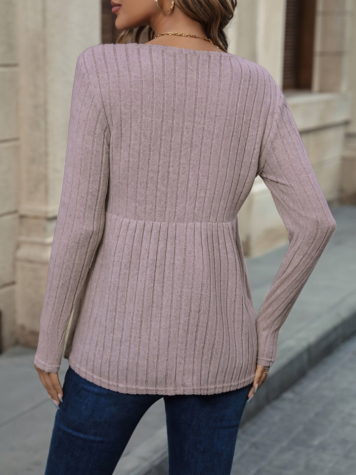 Drune | Chic und Bequemer Rippstrickpullover