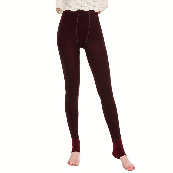 Drune | Schwarze Thermoleggings aus Fleece für den Winter