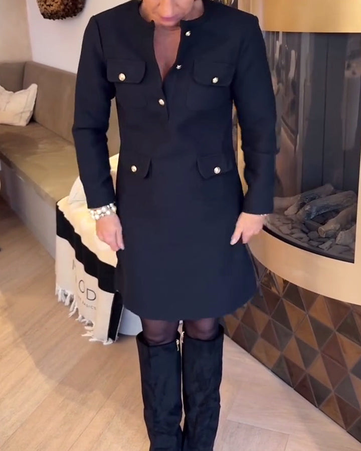 Drune | Schlankes Kleid Im Chanel Stil