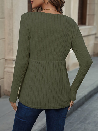 Drune | Chic und Bequemer Rippstrickpullover