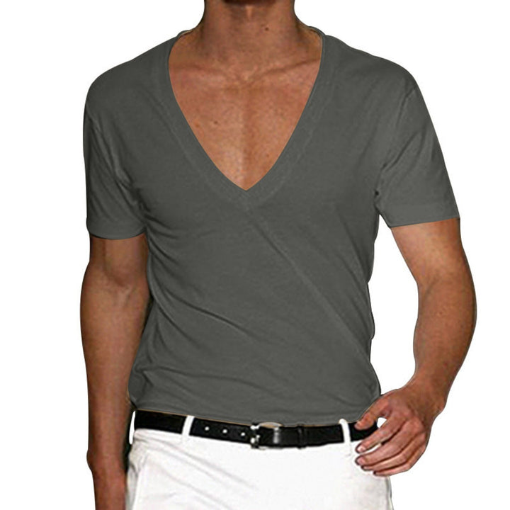 Drune | Slim Fit T-Shirt mit V-Ausschnitt