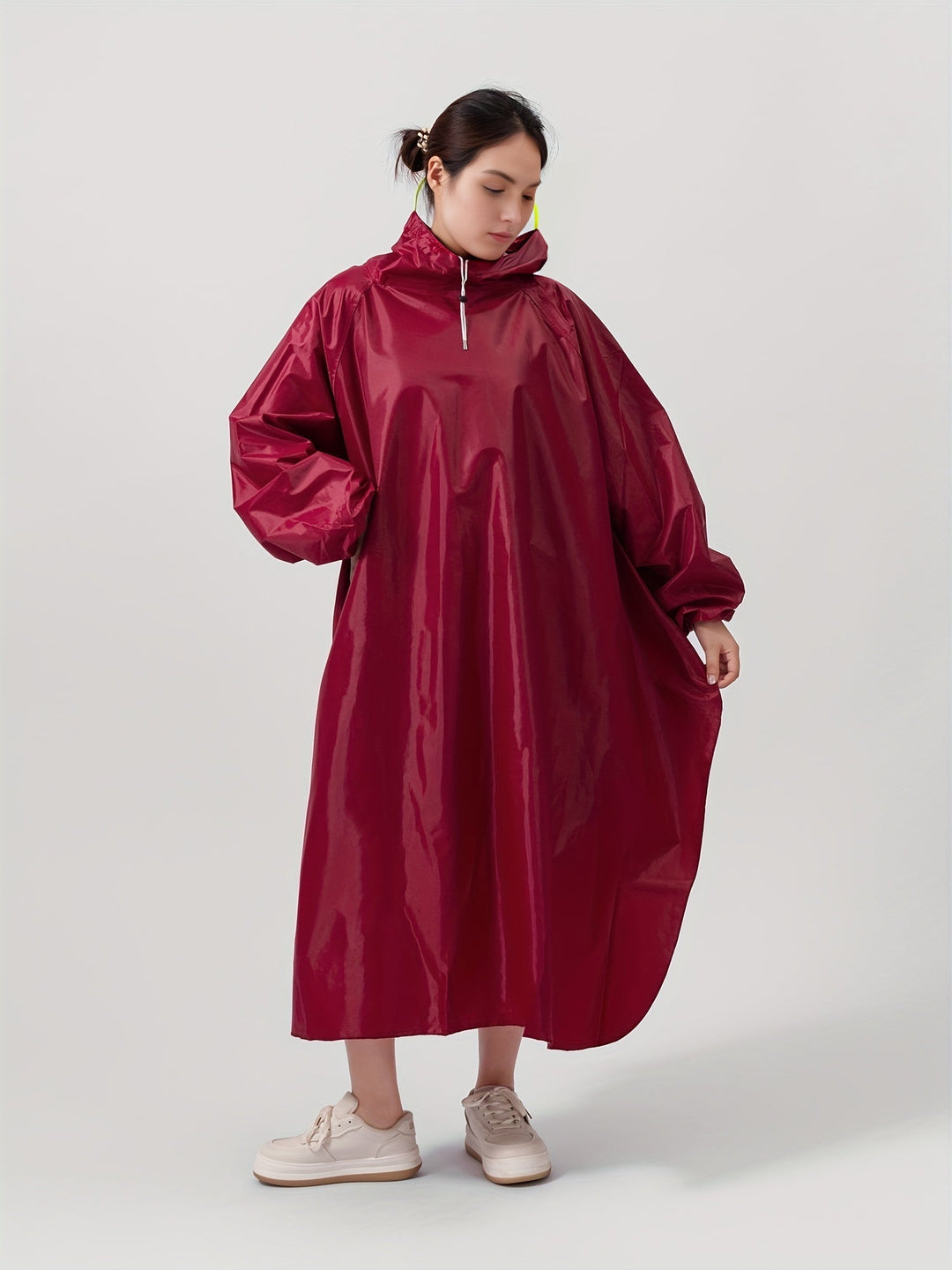 Drune | Wasserdichter Unisex Regenponcho Mit Kapuze