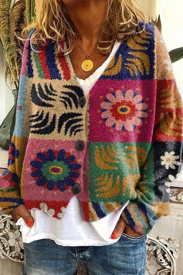 Drune | Bedruckte Boho-Weste im Vintage-Stil