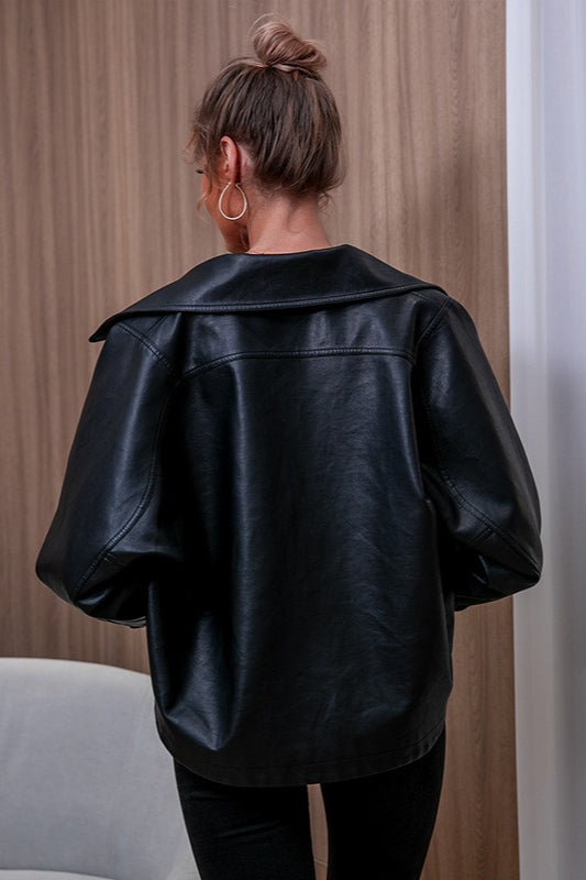 Drune | Leder Langarmjacke