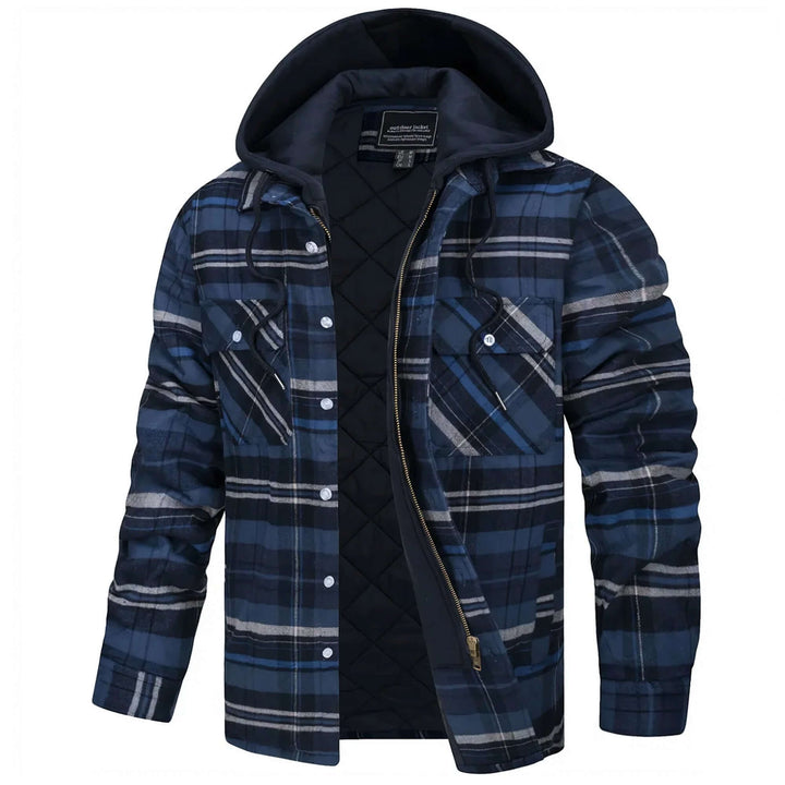 Drune | Herren Karierte Langarm Freizeitjacke