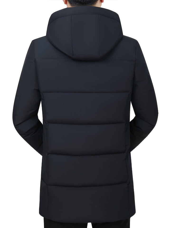 Drune | Winterjacke mit Kapuze - Warme, Winddichte & Wasserdichte Steppjacke mit Reißverschluss und Taschen