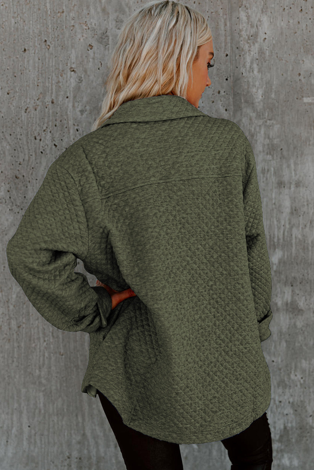 Drune | Leichtgewicht Gesteppte Hemdjacke Polyester Komfort und Stil