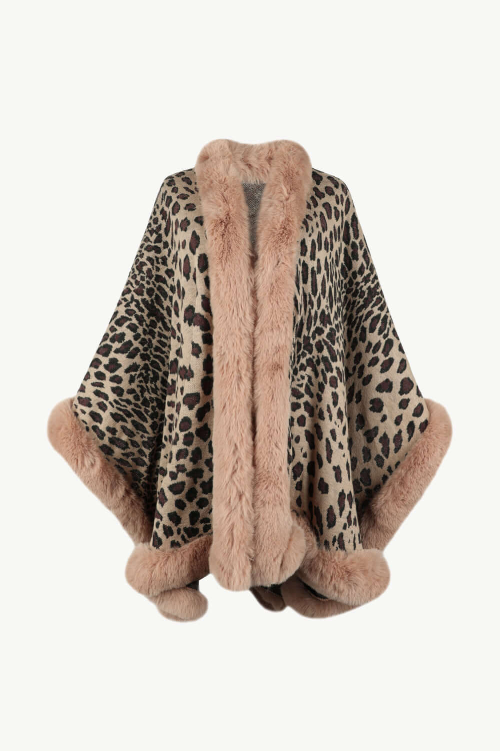 Drune | Leopardenmuster Offenes Poncho