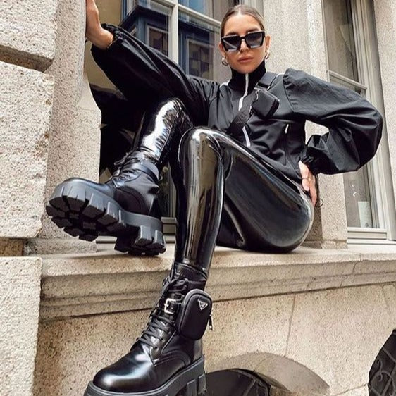 Drune | Eng Geschnittene Lederhose mit Modernem Flair