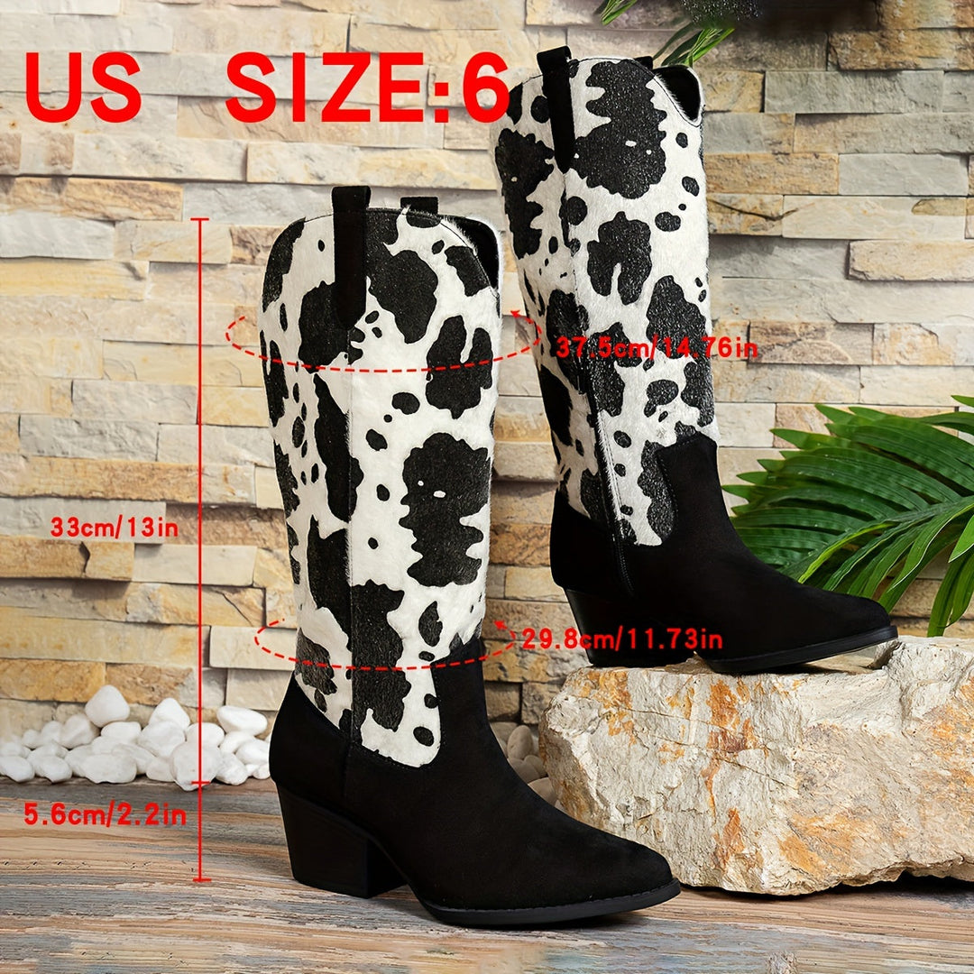 Drune | Cowboy-Stiefel mit Blockabsatz und Spitzem Zeh