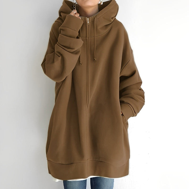 Drune | Fleece-Hoodie mit Reißverschluss