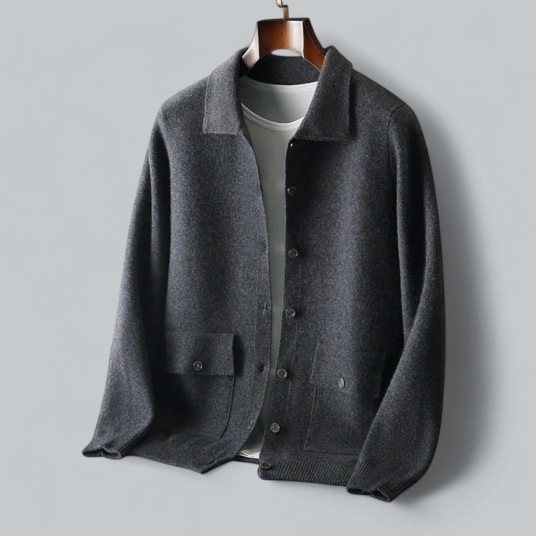 Drune | Herren Kaschmir-Mischung Cardigan Jacke