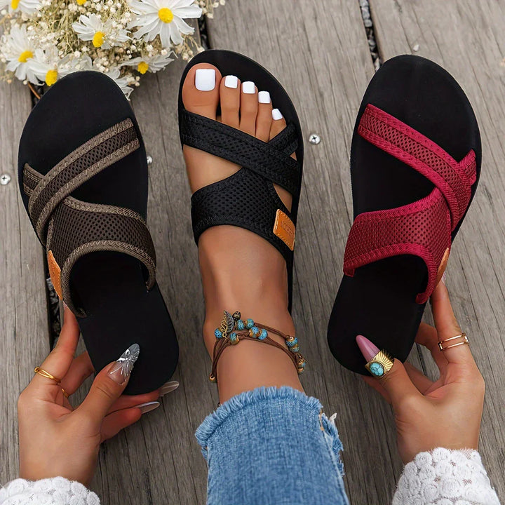 Drune | Lässige Riemchensandalen
