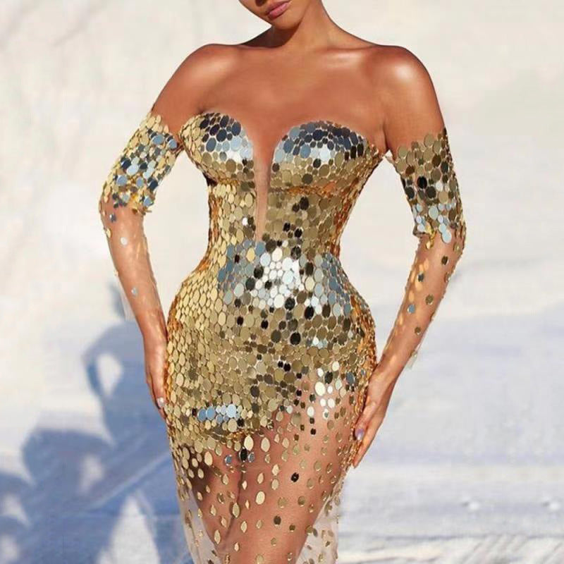 Drune | Polierte elegante Fee Bankett Temperament Kleid