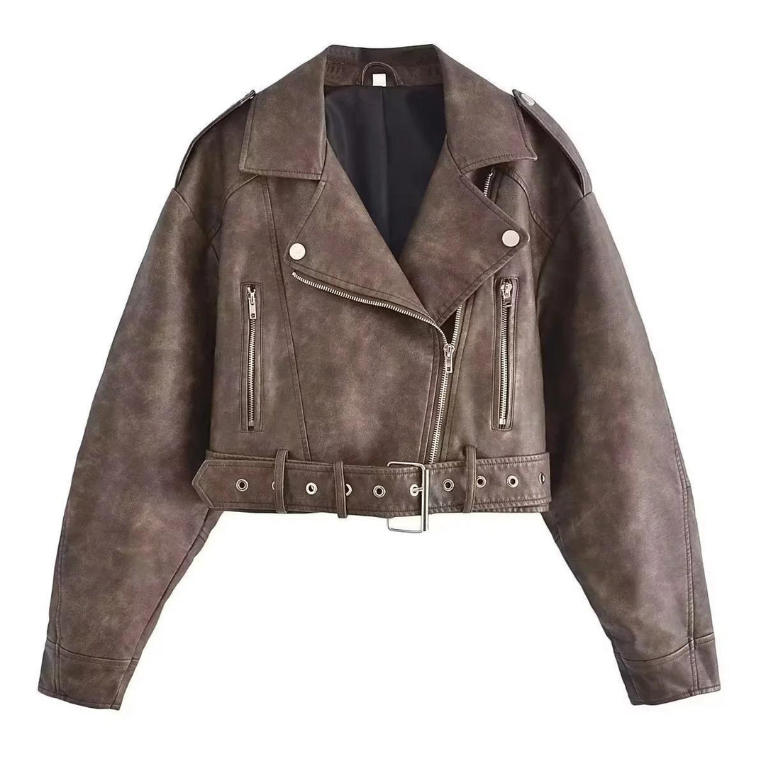 Drune | Waschbare, Farbverlaufende Lederjacke Für Damen*