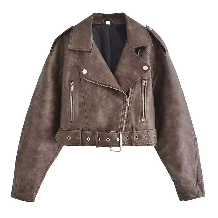 Drune | Waschbare, Farbverlaufende Lederjacke Für Damen*