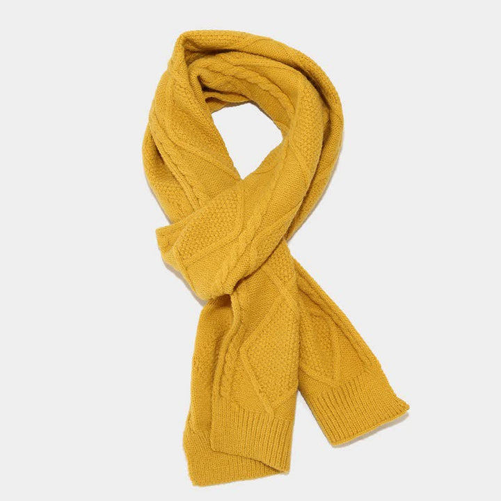 Drune | 3-teiliges gestricktes Accessoire-Set - stylische Damenmütze, Schal und Handschuhe
