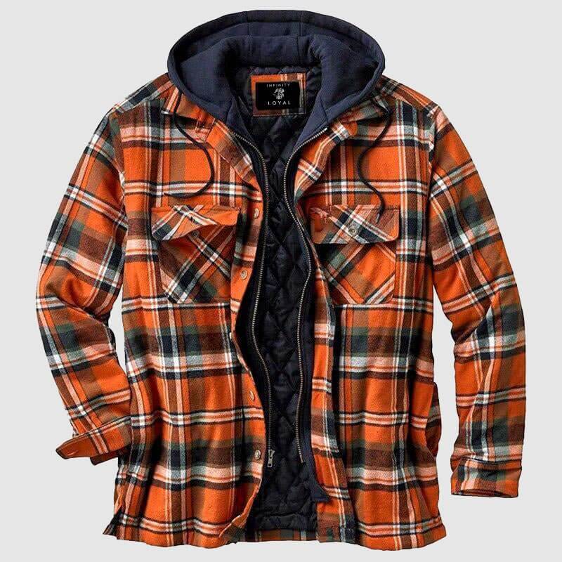 Drune | Herren Freizeit Karo-Jacke - Frühling & Herbst Reguläre Passform