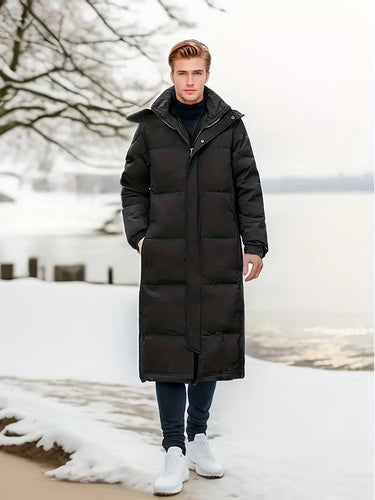 Drune | Warme Lange Gesteppte Winterjacke für Männer