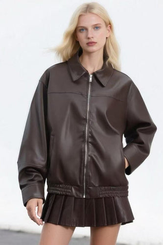 Drune | Leder Freizeit Reversjacke