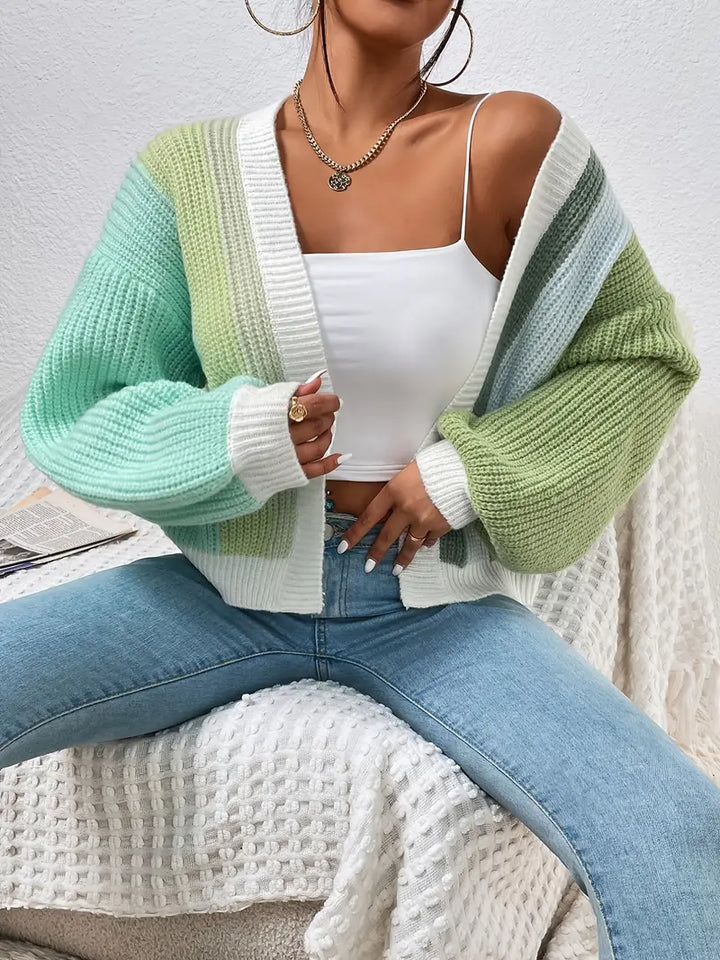 Drune | Block Strickjacke
